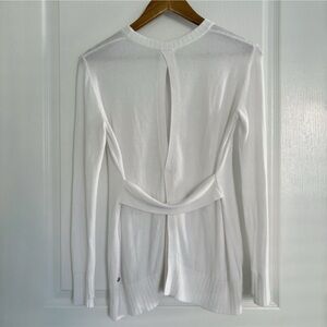 Lululemon Sweater Sincerely Yours Open Back White